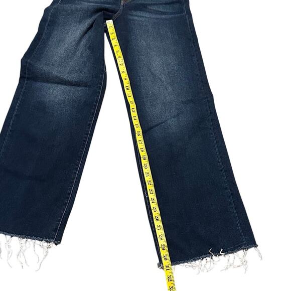 Hidden Wide Leg Raw Hem Dad Jeans Women's Size 27 - Picture 8 of 10